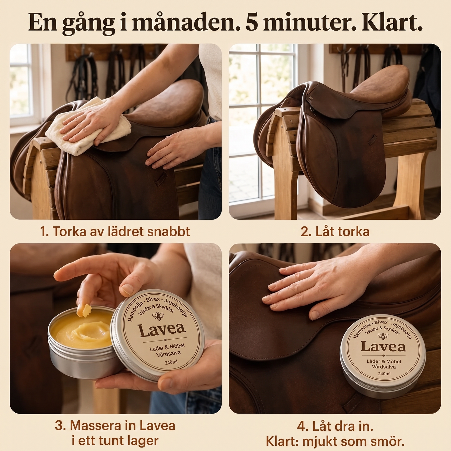 Lavea — Den klassiska sadelmakarsalvan för läder