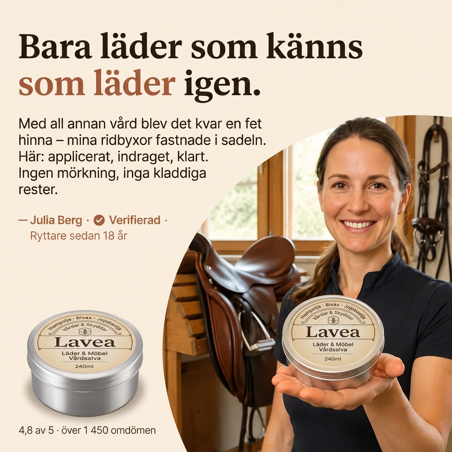 Lavea — Den klassiska sadelmakarsalvan för läder