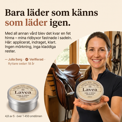 Lavea — Den klassiska sadelmakarsalvan för läder