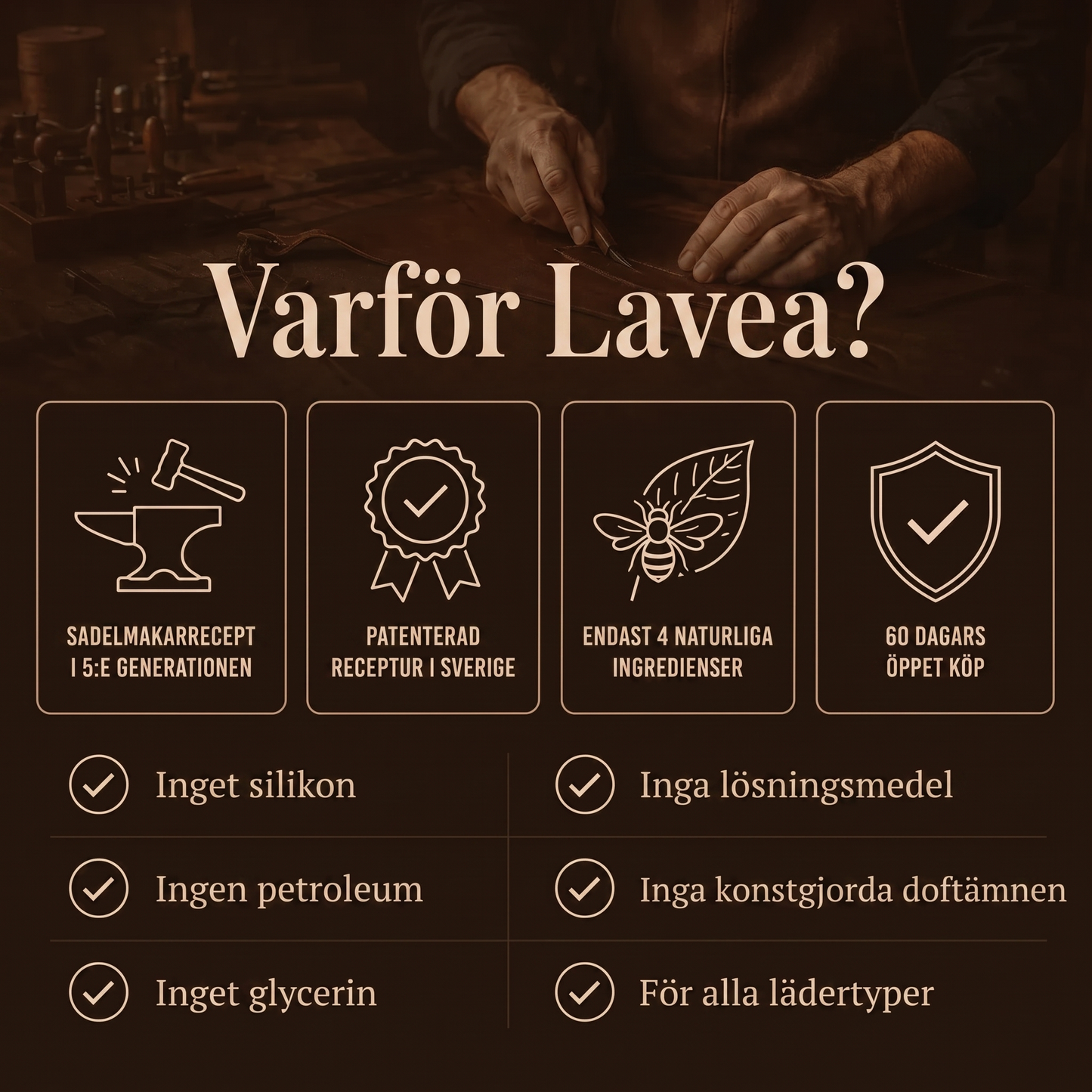 Lavea — Den klassiska sadelmakarsalvan för läder
