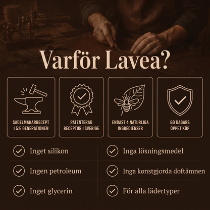 Lavea — Den klassiska sadelmakarsalvan för läder