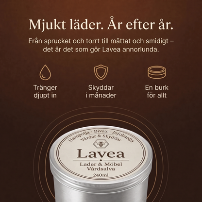 Lavea — Den klassiska sadelmakarsalvan för läder