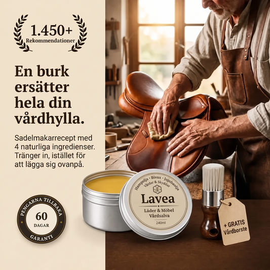 Lavea — Den klassiska sadelmakarsalvan för läder